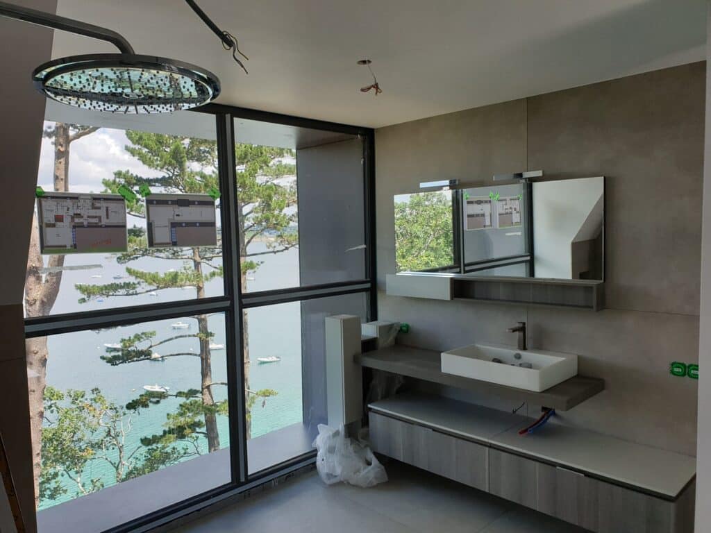 creation salle de bain plougonvelen -